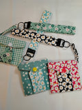 Small Pouch with Wristlet Key Fob